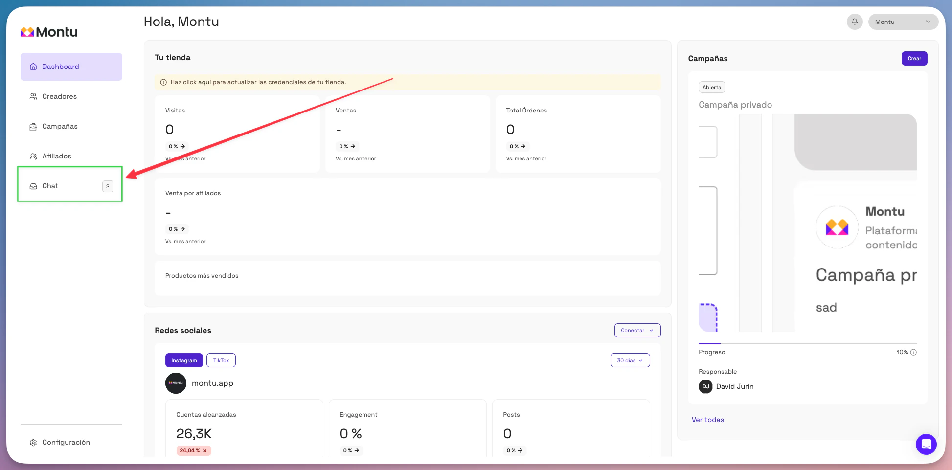 Chat interface